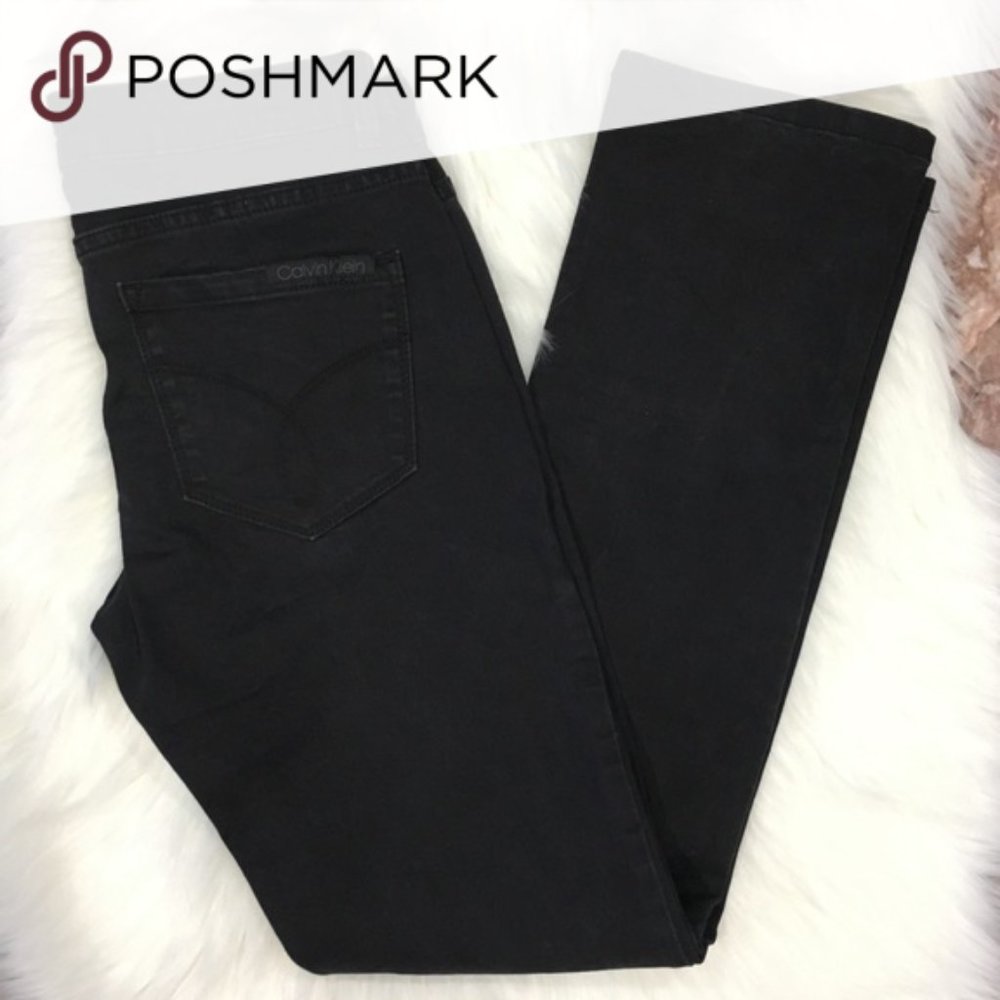 Calvin Klein Straight Leg Jeans - Dark Grey